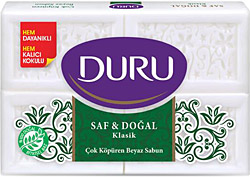 Duru Saf & Doğal Klasik 4x200 gr Banyo Sabunu