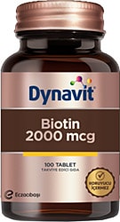 Dynavit Biotin 2000 mcg 100 Tablet