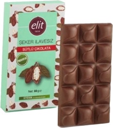 Elit 60 gr Şeker İlavesiz ve Prebiyotik Sütlü Çikolata