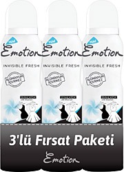 Emotion Invisible Fresh 150 ml 3 Adet Kadın Deodorant