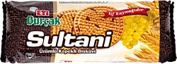 Eti Burçak Sultani Üzümlü Kepekli Bisküvi 123 gr