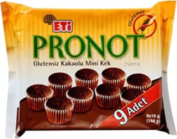 Eti Pronot Glutensiz Kakaolu Mini Kek 144 gr