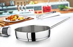 Evimsaray Luna 22 cm Kısa Çelik Tava