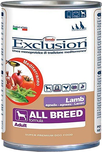 Exclusion - Mediterraneo Monoprotein - Adult - 400gr