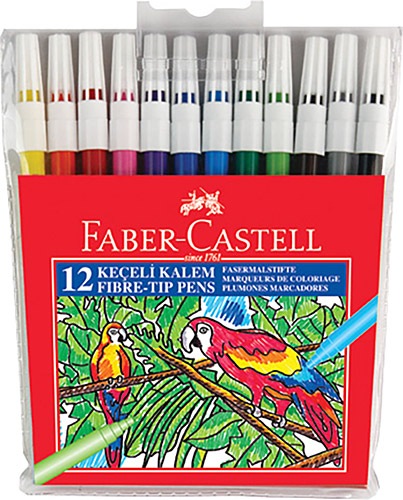 Faber-Castell 12 Renk Keçeli Boya
