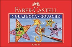 Faber-Castell 15 ml 6 Renk Guaj Boya