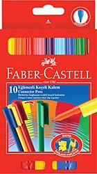 Faber-Castell Eğlenceli 10 Renk Keçeli Boya