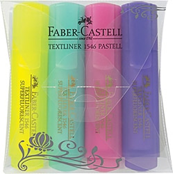 Faber-Castell Textliner 1546 Pastel 4'lü Fosforlu Kalem Seti