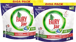 Fairy P&G Professional Jar Hepsi Bir Arada 115 Adet 2'li Paket Bulaşık Makinesi Kapsülü