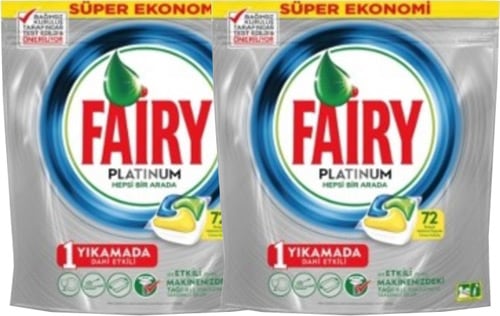 Fairy Platinum Limon 72 Adet 2 Li Paket Bulasik Makinesi Tableti Fiyatlari Ozellikleri Ve Yorumlari En Ucuzu Akakce