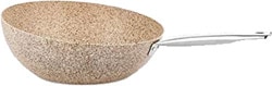 Falez Boomerang 30 cm Granit Döküm Wok Tava Krem