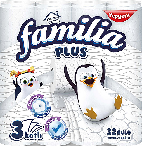 Familia Plus 3 Katlı 32'li Tuvalet Kağıdı
