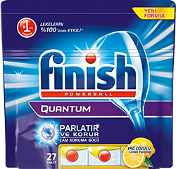 Finish Quantum Limon 27'li Bulaşık Makinesi Tableti