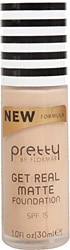 Flormar By Pretty Get Real Matte SPF 15 30 ml Likit Fondöten