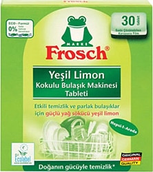 Frosch Yeşil Limon Kokulu 30 Adet Bulaşık Makinesi Tableti