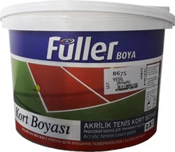 Füller 2.5 lt Kırmızı Tenis Kort Boyası