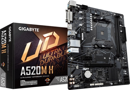 Gigabyte A520M-H AMD AM4 DDR4 Micro ATX Anakart