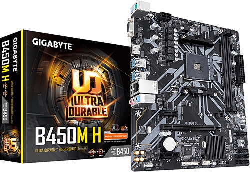 Gigabyte B450M-H AMD AM4 DDR4 Micro ATX Anakart
