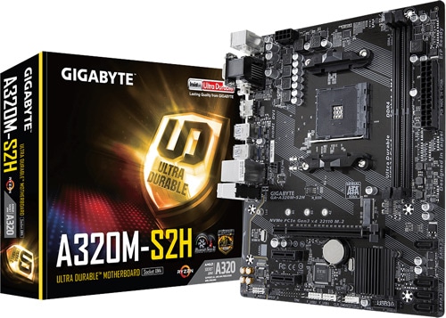 Gigabyte GA-A320M-S2H AMD AM4 DDR4 Micro ATX Anakart