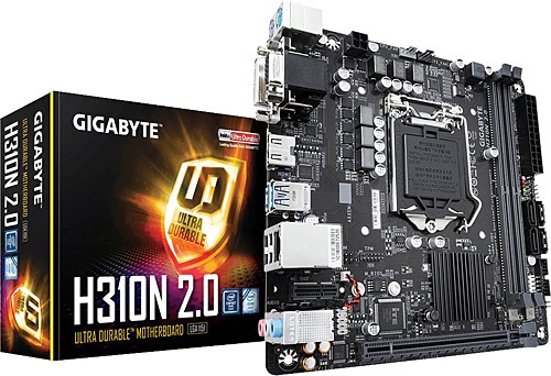 【美品】GIGABYTE H310N 2.0 Mini-ITX LGA 1151 Gigabyte H310N 2.0 DDR4 LGA 1151 Mini ATX Anakart Fiyatları