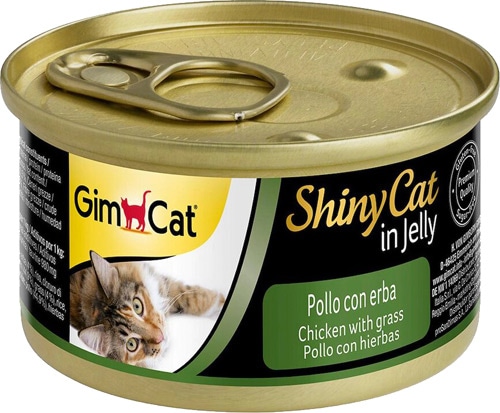 Gimcat Shinycat İn Jelly Tavuklu ve Otlu 70 gr Yetişkin Konserve