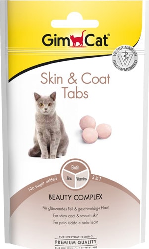 Gimcat Skin & Coat Tabs Deri ve Tüy Sağlığı 40 gr Kedi Ödül Tableti