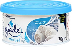 Glade Clean Temiz Çarşaf Ferahlığı 70 gr Mini Jel Oda Kokusu