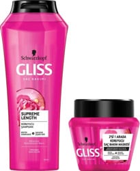 Gliss Supreme Length Saç Bakım Seti 500 ml + Maske 300 ml Set