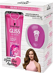 Gliss Supreme Length 525 ml Tarak Hediyeli Şampuan