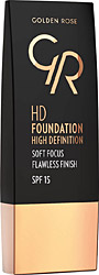 Golden Rose HD High Definition SPF 15 103 Almond 30 ml Likit Fondöten