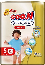 Goon Premium Soft 5 Numara 15'li Külot Bez