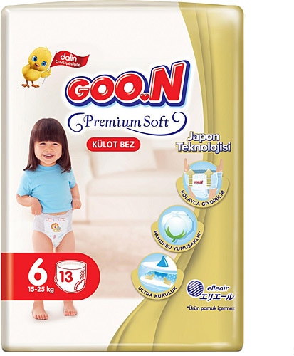 Goon Premium Soft 6 Numara Large 13'lü Külot Bez