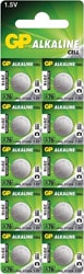 GP A76 LR44 1.5V 10'lu Alkalin Düğme Pil