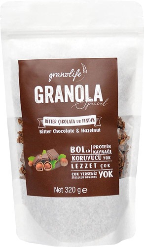Granolife Special 320 gr Bitter Çikolatalı Fındıklı Granola Fiyatları ...