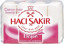 Hacı Şakir Elegan Saf 4x70 gr El ve Güzellik Sabunu