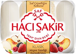 Hacı Şakir Klasik Meyve Tazeliği 4x70 gr El ve Güzellik Sabunu