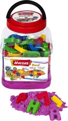 Heroes Pet Kutulu Harf ve Rakamlar 1000 gr Kinetik Kum
