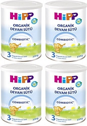 Hipp Organik Combiotic 3 Devam Sütü 350 gr 4 Adet