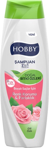 HOBBY ŞAMPUAN 600ML BOYALI SAÇLAR İÇİN RENK KORUMA&PARLAKLIK GÜL ÖZLÜ