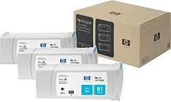 HP 81 C5067A Mavi 3'l Kartuş