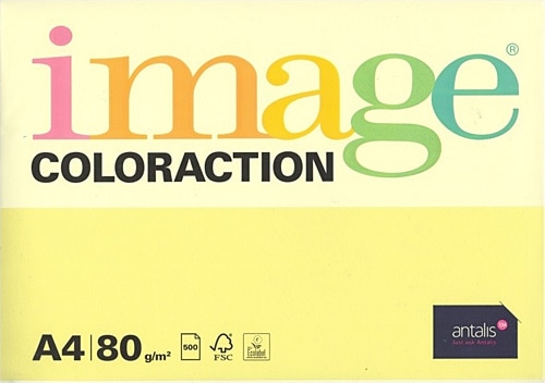 Image Coloraction A4 80 gr 500 Yaprak Renkli Fotokopi Kağıdı Sarı