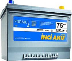 İnci Formul A Asia 12 V 75 Ah 600 CCA Akü