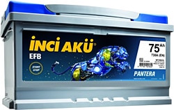 İnci Pantera Start-Stop EFB 12 V 75 Ah 730 CCA Akü