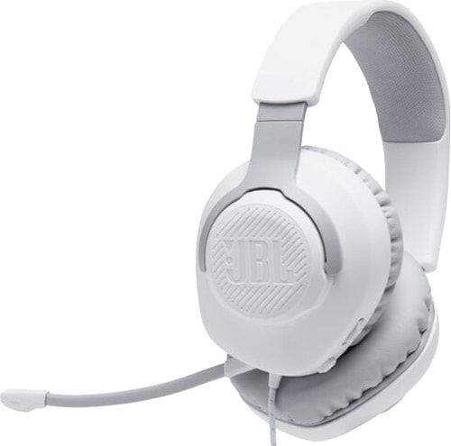 JBL Quantum 100 Beyaz Kablolu Mikrofonlu Kulak Üstü Oyuncu Kulaklığı