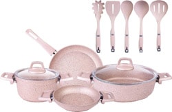 Karaca Biogranit Rosegold 11 Parça Tencere Seti