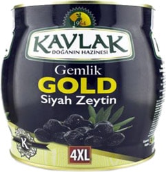Kavlak Gold 2 kg Gemlik Siyah Zeytin