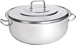 Kayalar Helvane 40x17 cm 19 Litre Paslanmaz Çelik Endüstriyel Pişirme Ekipmanı