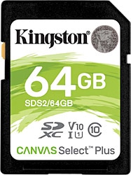 Kingston Canvas Select Plus SDS2/64GB Class 10 UHS-I U3 V10 64 GB Hafıza Kartı