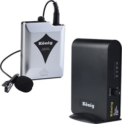König K-301 UHF Tek Kanal Kablosuz Yaka Mikrofonu
