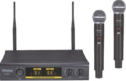König K-402 2 El 2 Kanal UHF Telsiz Mikrofon